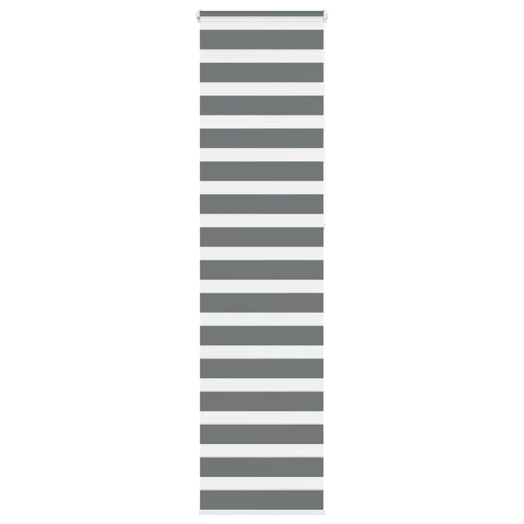 Vidaxl Zebra Rouleau aveugle 55x230 cm Largeur de tissu 50,9 cm Gris foncé