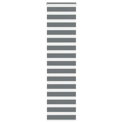 VidaXL store enrouleur zèbre 60x230 cm largeur du tissu gris foncé 55,9 cm