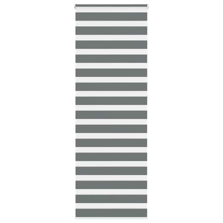Vidaxl Zebra Rouleau aveugle 70x230 cm Largeur de poussière 65,9 cm Gris foncé