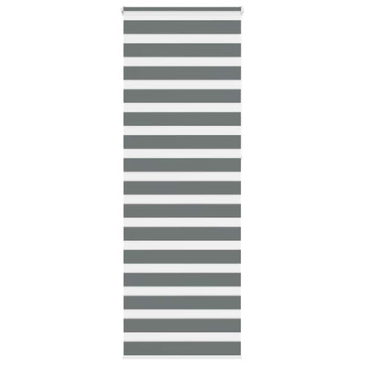 Vidaxl Zebra Rouleau aveugle 75x230 cm Largeur de tissu 70,9 cm gris foncé