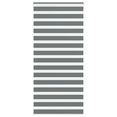 Vidaxl Zebra Rouleau aveugle 95x230 cm Largeur de tissu 90,9 cm gris foncé