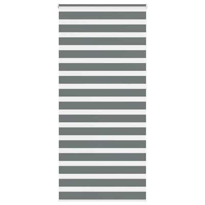 Vidaxx store enrouleur zèbre 105x230 cm largeur de tissu 100,9 cm gris foncé