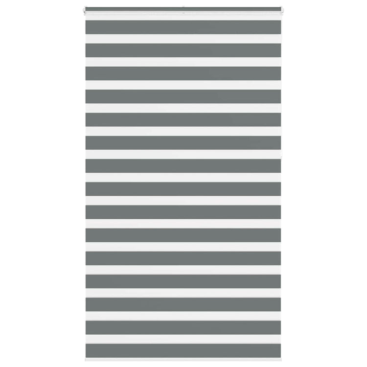 Vidaxl Zebra Rouleau aveugle 125x230 cm Largeur de tissu 120,9 cm gris foncé