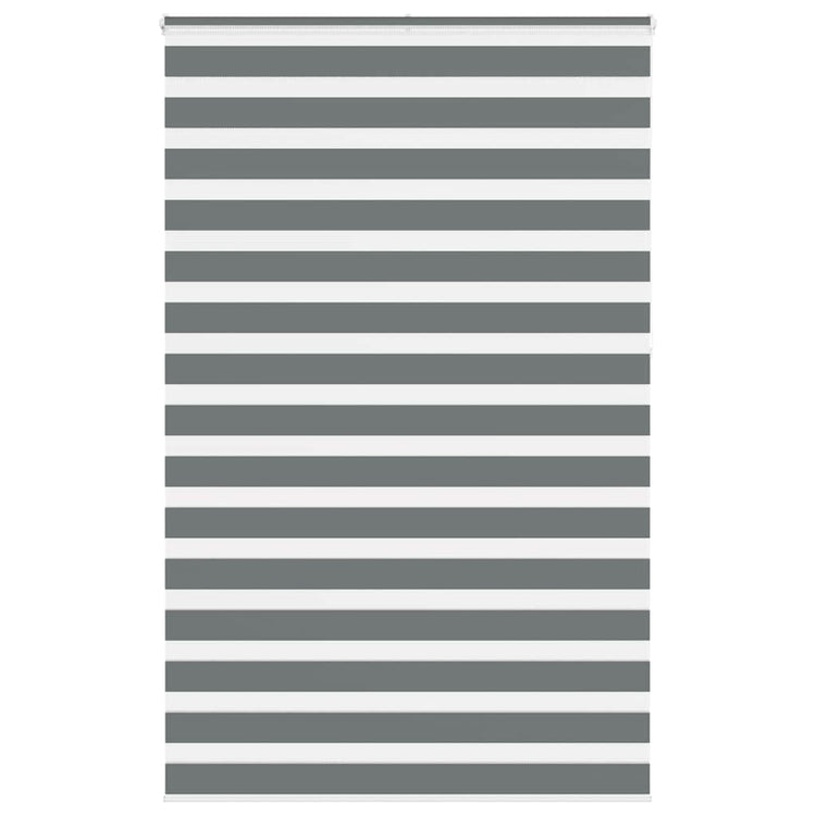 Vidaxl Zebra Rouleau aveugle 140x230 cm Largeur de tissu 135,9 cm Gris foncé