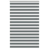 VidaXL store enrouleur zèbre 145x230 cm largeur de tissu 140,9 cm gris foncé