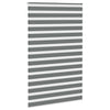 VidaXL store enrouleur zèbre 145x230 cm largeur de tissu 140,9 cm gris foncé