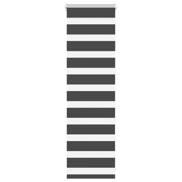 Vidaxl Zebra Rouleau aveugle 55x100 cm Largeur de poussière 50,9 cm noir