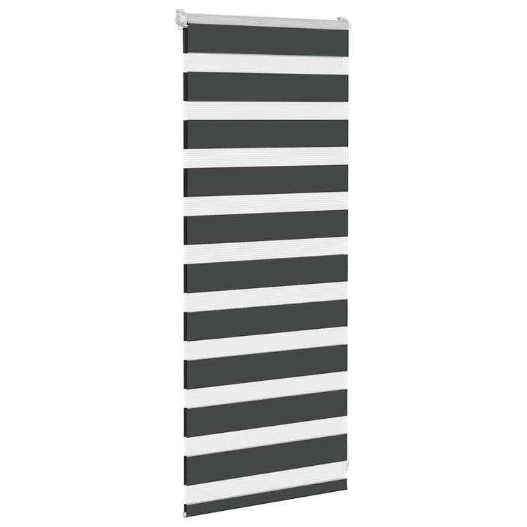 Vidaxl Zebra Rouleau aveugle 60x100 cm Largeur de poussière noir 55,9 cm