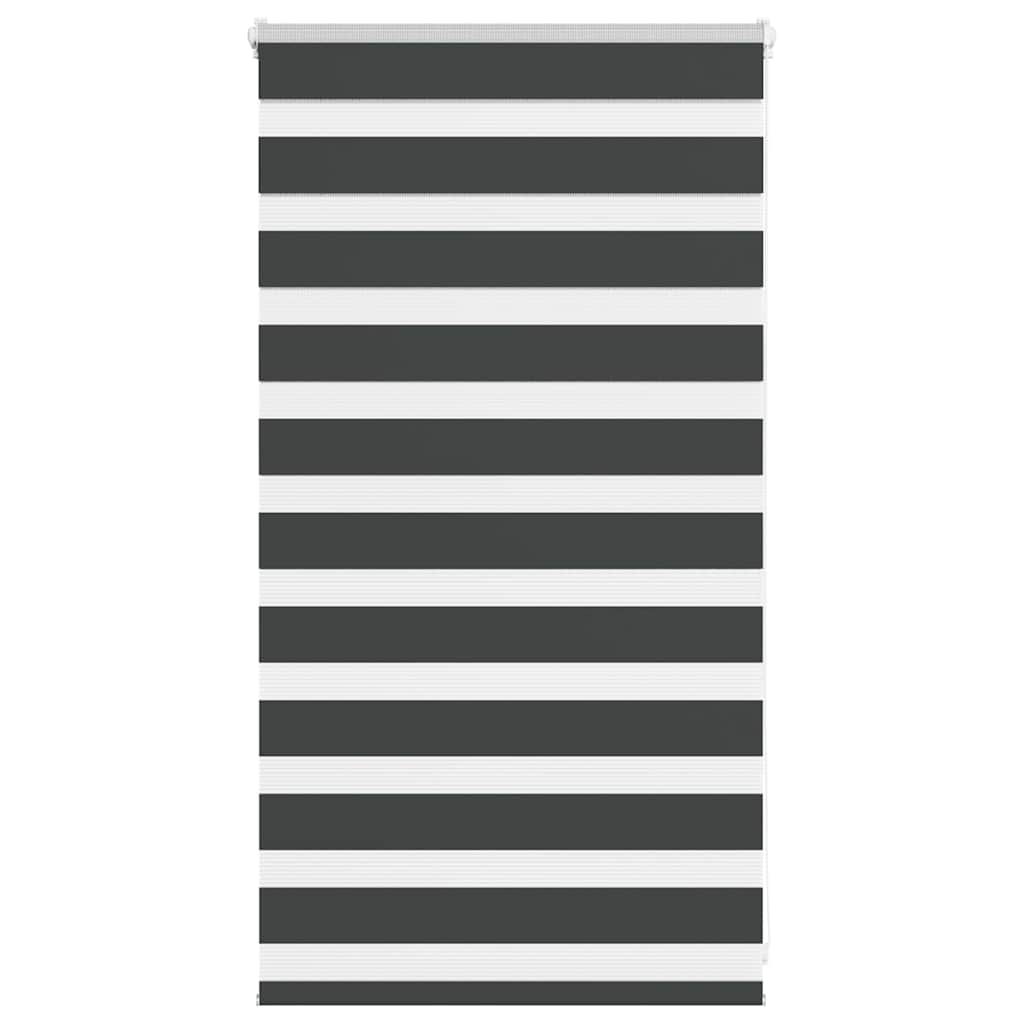 Vidaxl Zebra Rouleau aveugle 70x100 cm Largeur de poussière 65,9 cm noir
