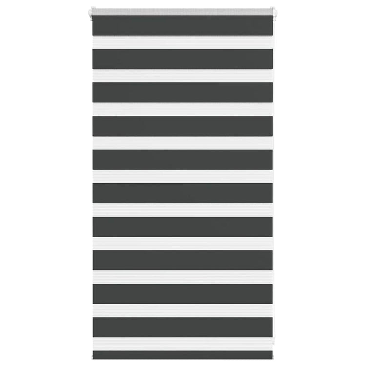 Vidaxl Zebra Rouleau aveugle 75x100 cm Largeur de tissu 70,9 cm noir