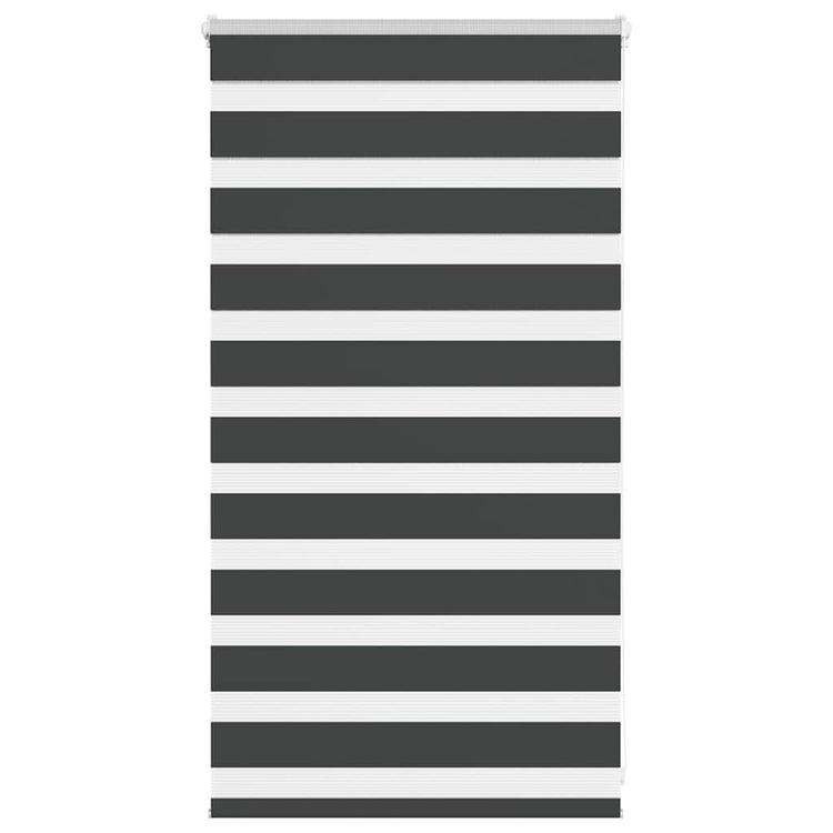 Vidaxl Zebra Rouleau aveugle 85x100 cm Largeur de tissu 80,9 cm noir