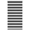 Vidaxl Zebra Rouleau aveugle 90x100 cm Largeur de tissu 85,9 cm noir