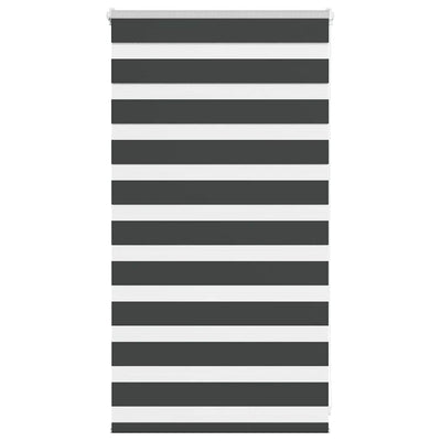 Vidaxl Zebra Rouleau aveugle 90x100 cm Largeur de tissu 85,9 cm noir