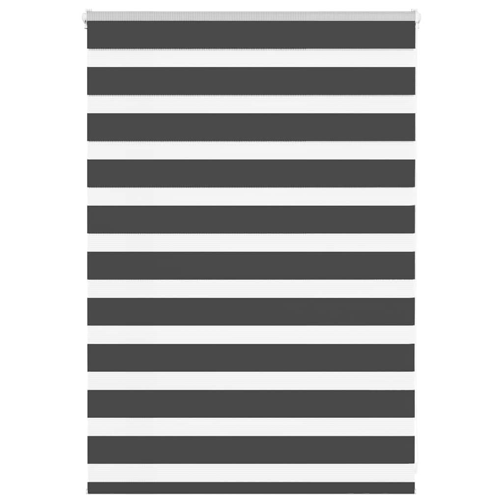 Vidaxl Zebra Rouleau aveugle 95x100 cm Largeur de tissu 90,9 cm noir