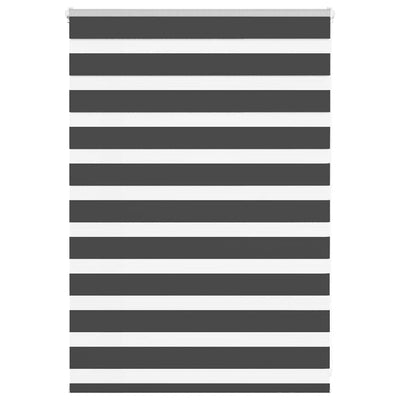 Vidaxl Zebra Rouleau aveugle 95x100 cm Largeur de tissu 90,9 cm noir