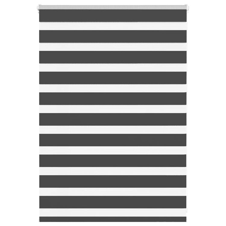 Vidaxl Zebra Rouleau aveugle 95x100 cm Largeur de tissu 90,9 cm noir