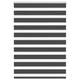 Vidaxl Zebra Rouleau aveugle 95x100 cm Largeur de tissu 90,9 cm noir