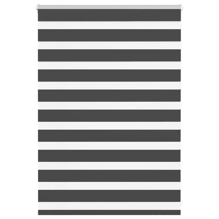 Vidaxl Zebra Rouleau aveugle 100x100 cm Largeur de poussière 95,9 cm noir