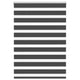 Vidaxl Zebra Rouleau aveugle 100x100 cm Largeur de poussière 95,9 cm noir