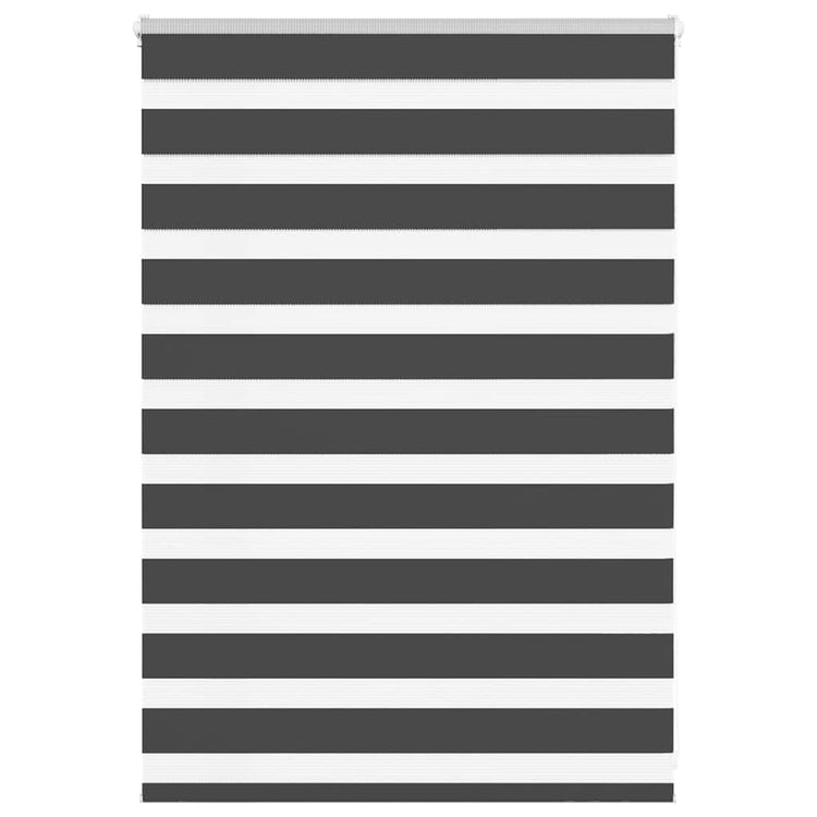 Vidaxl Zebra Rouleau aveugle 115x100 cm Largeur de tissu 110,9 cm noir