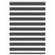 Vidaxl Zebra Rouleau aveugle 115x100 cm Largeur de tissu 110,9 cm noir