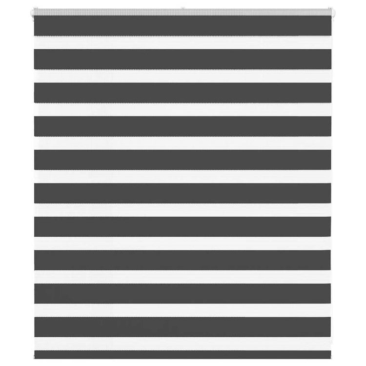 Vidaxl Zebra Rouleau aveugle 130x100 cm Largeur de tissu 125,9 cm noir
