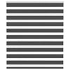 Vidaxx store enrouleur zèbre 135x100 cm largeur de tissu 130,9 cm noir