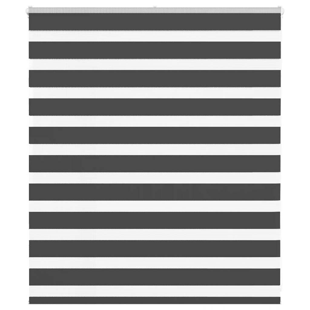 Vidaxx store enrouleur zèbre 135x100 cm largeur de tissu 130,9 cm noir