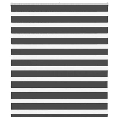 Vidaxx store enrouleur zèbre 135x100 cm largeur de tissu 130,9 cm noir