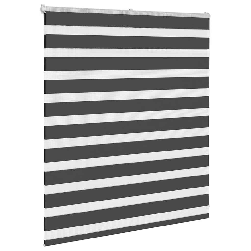 Vidaxx store enrouleur zèbre 135x100 cm largeur de tissu 130,9 cm noir
