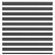 Vidaxl Zebra Rouleau aveugle 140x100 cm Largeur de tissu 135,9 cm noir