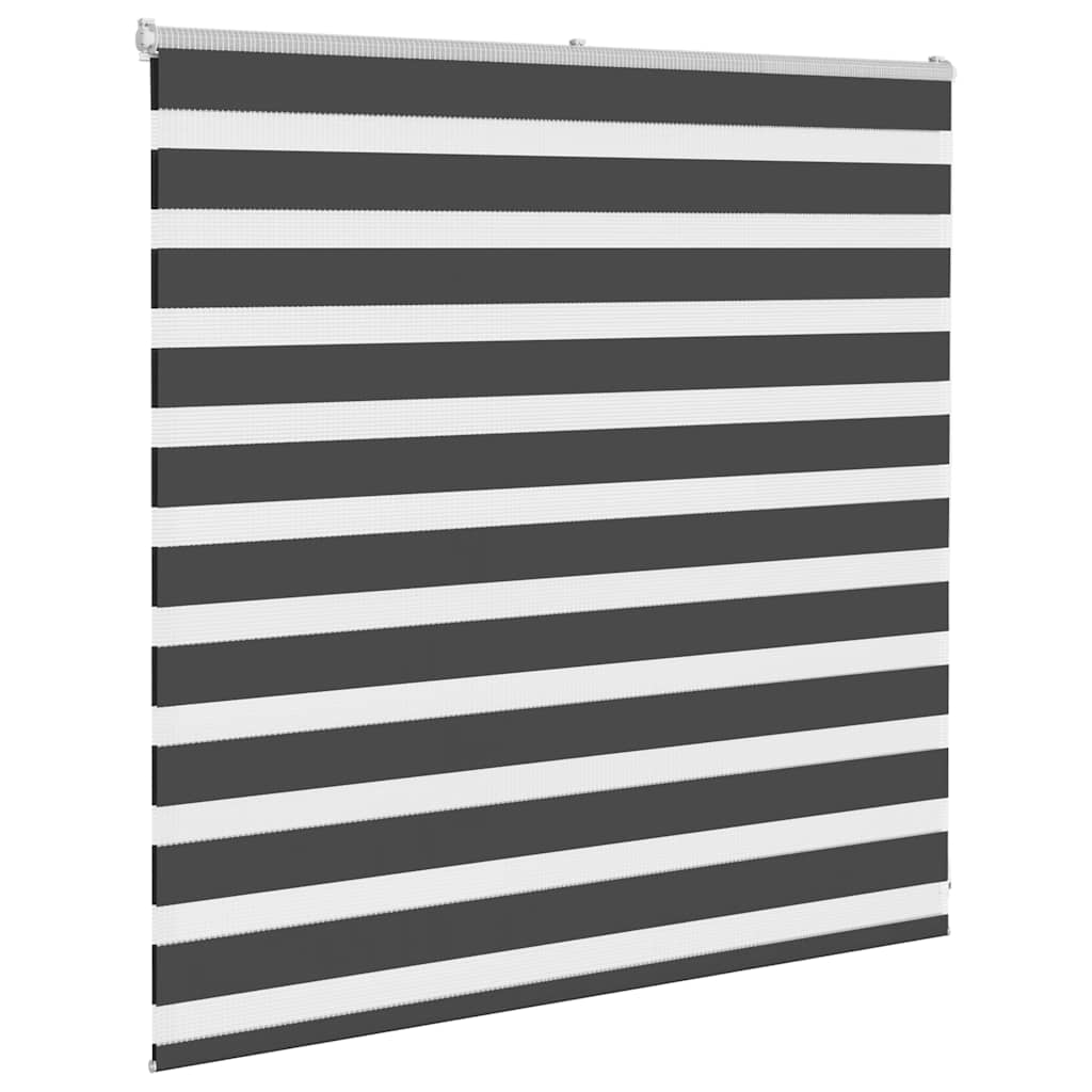 Vidaxl Zebra Rouleau aveugle 140x100 cm Largeur de tissu 135,9 cm noir