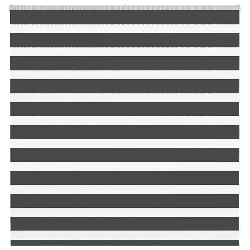 Vidaxl Zebra Rouleau aveugle 145x100 cm Largeur de tissu 140,9 cm noir