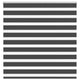Vidaxl Zebra Rouleau aveugle 145x100 cm Largeur de tissu 140,9 cm noir