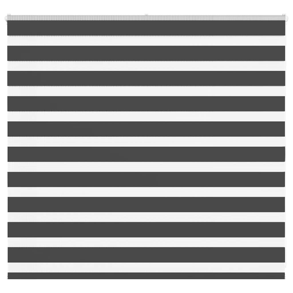 Vidaxl Zebra Rouleau aveugle 155x100 cm Largeur de tissu 150,9 cm noir