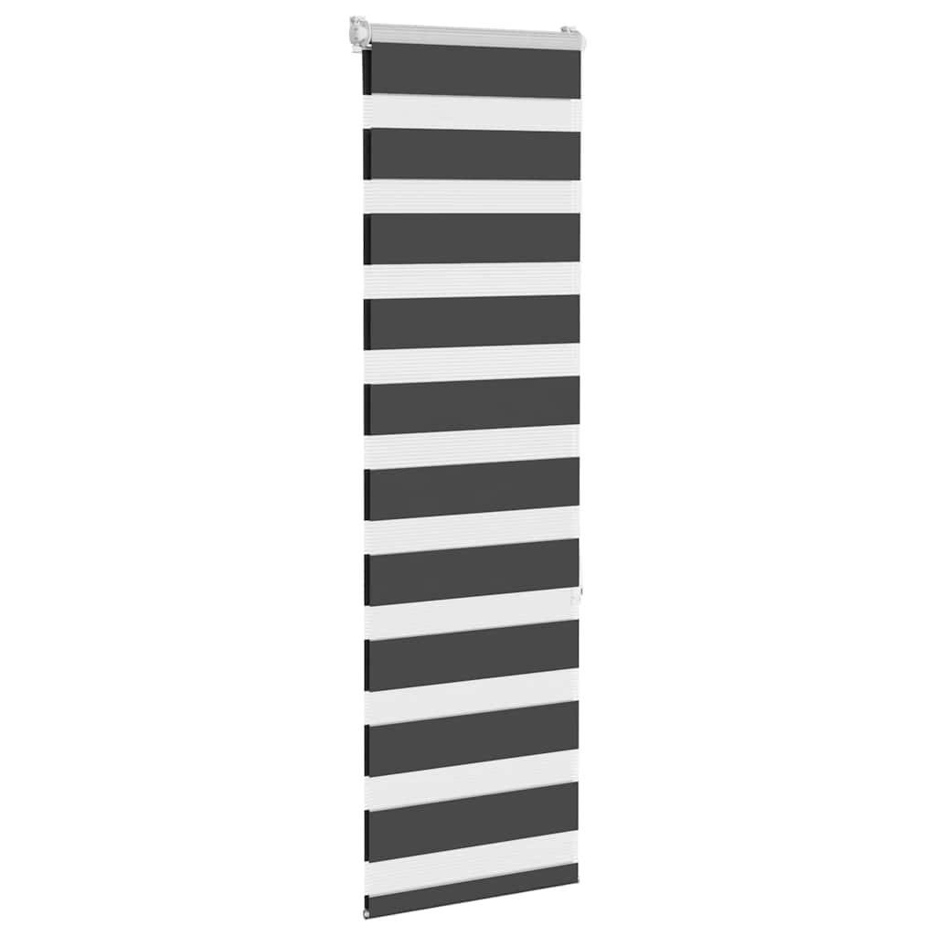 Vidaxl Zebra Rouleau aveugle 45x150 cm Largeur de poussière 40,9 cm noir