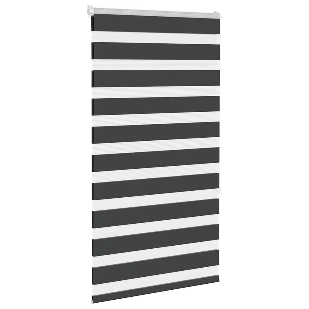 Vidaxl Zebra Rouleau aveugle 70x150 cm Largeur de poussière 65,9 cm noir