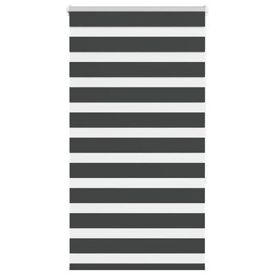 Vidaxl Zebra Rouleau aveugle 75x150 cm Largeur de tissu 70,9 cm noir