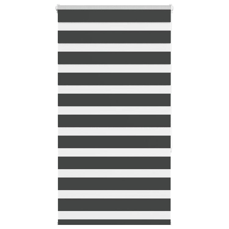 Vidaxl Zebra Rouleau aveugle 85x150 cm Largeur de poussière 80,9 cm noir