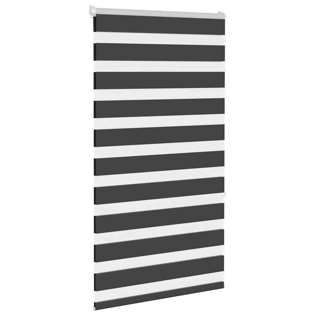 Vidaxl Zebra Rouleau aveugle 85x150 cm Largeur de poussière 80,9 cm noir