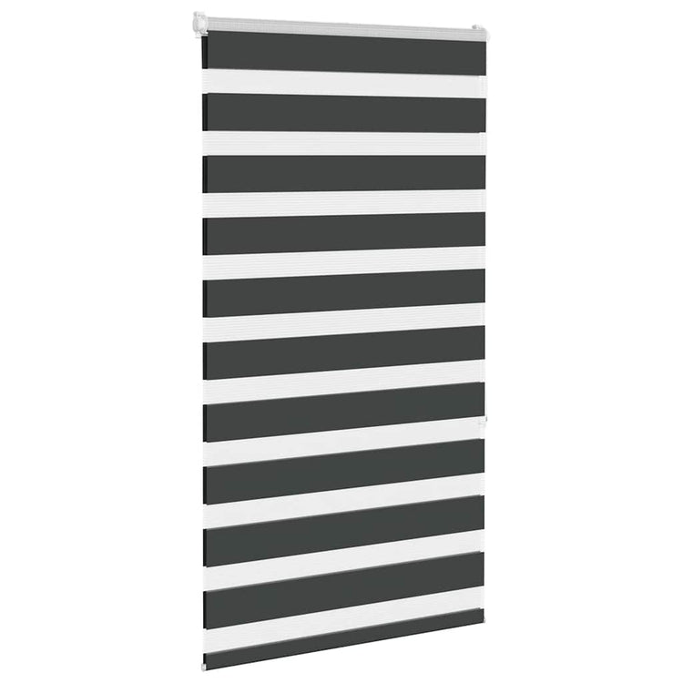 Vidaxl Zebra Rouleau aveugle 85x150 cm Largeur de poussière 80,9 cm noir