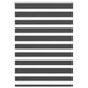 Vidaxl Zebra Rouleau aveugle 95x150 cm Largeur de poussière 90,9 cm noir