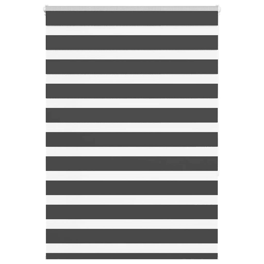 Vidaxl Zebra Rouleau aveugle 100x150 cm Largeur de poussière 95,9 cm noir