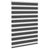 Vidaxl Zebra Rouleau aveugle 100x150 cm Largeur de poussière 95,9 cm noir