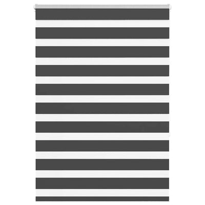 Vidaxl Zebra Rouleau aveugle 105x150 cm Largeur de tissu 100,9 cm noir
