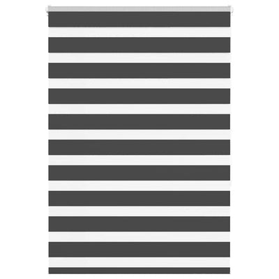 Vidaxl Zebra Rouleau aveugle 115x150 cm Largeur de tissu 110,9 cm noir