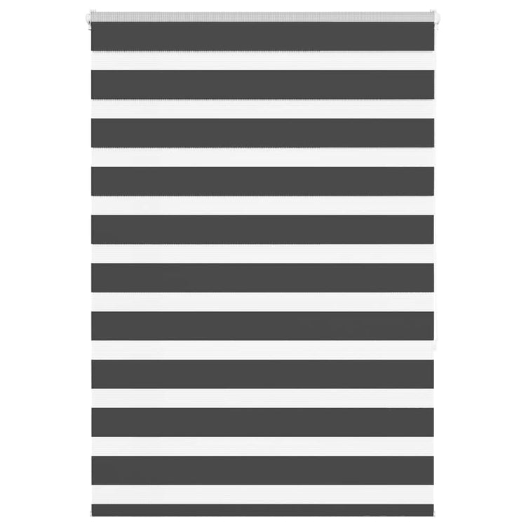 Vidaxl Zebra Rouleau aveugle 115x150 cm Largeur de tissu 110,9 cm noir