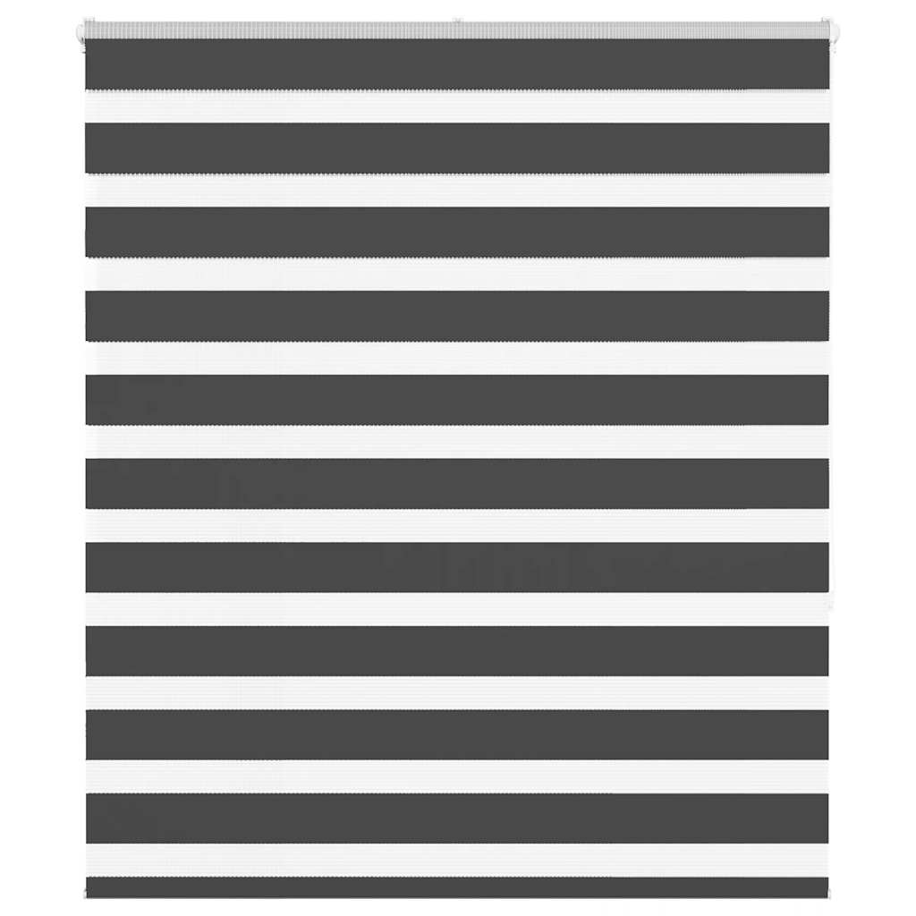 Vidaxl Zebra Rouleau aveugle 105x150 cm Largeur de tissu 100,9 cm noir