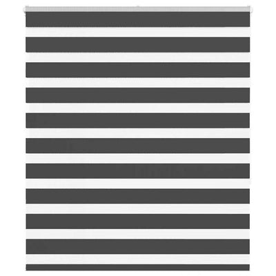 Vidaxl Zebra Rouleau aveugle 105x150 cm Largeur de tissu 100,9 cm noir