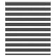 Vidaxl Zebra Rouleau aveugle 105x150 cm Largeur de tissu 100,9 cm noir